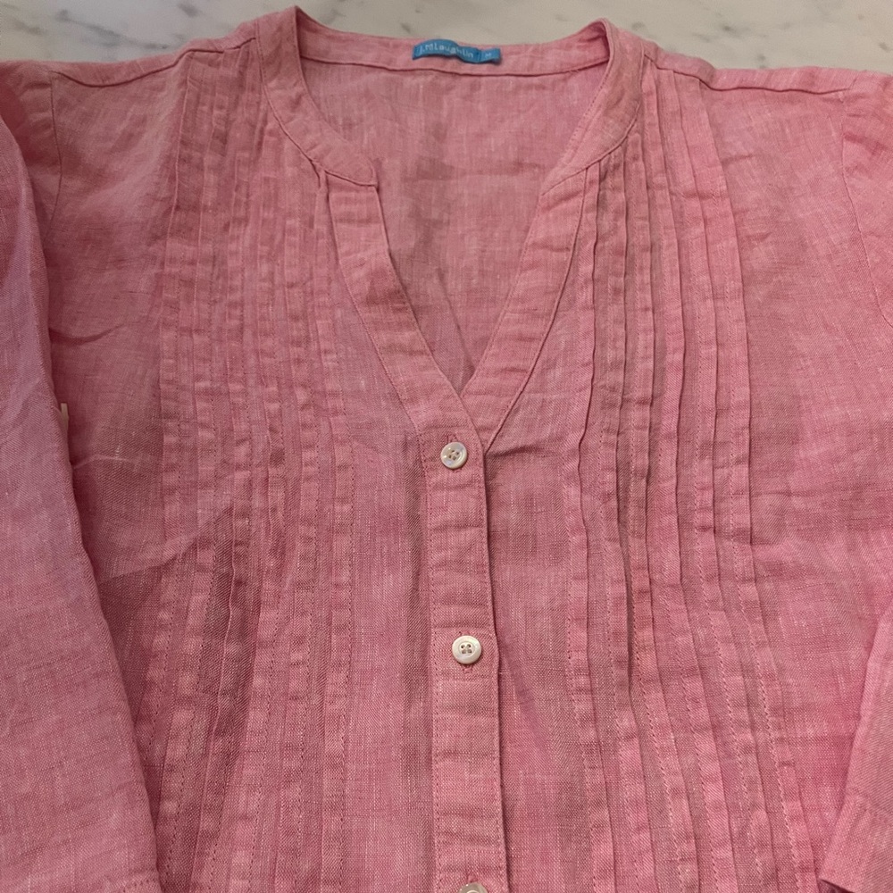 👗 J.Crew Pink Linen Dress 💗